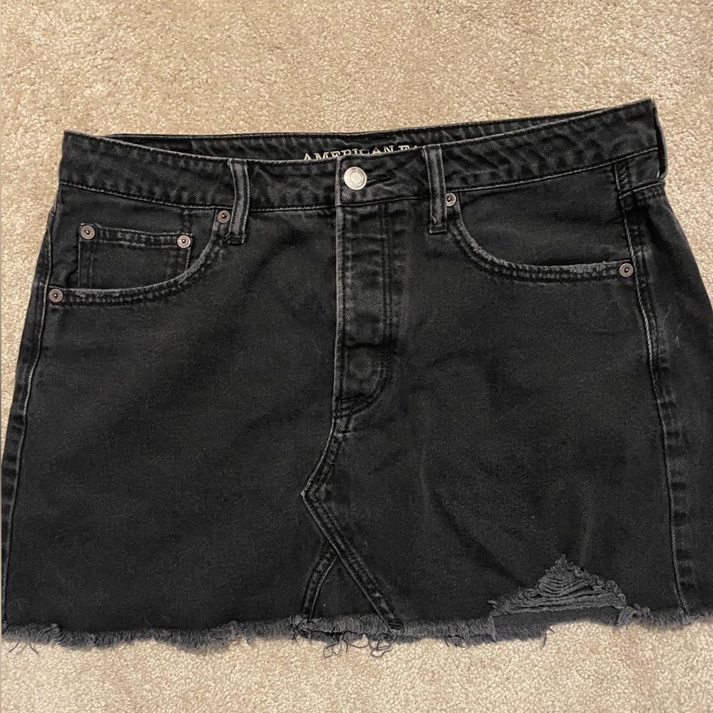 Black American Eagle denim skirt